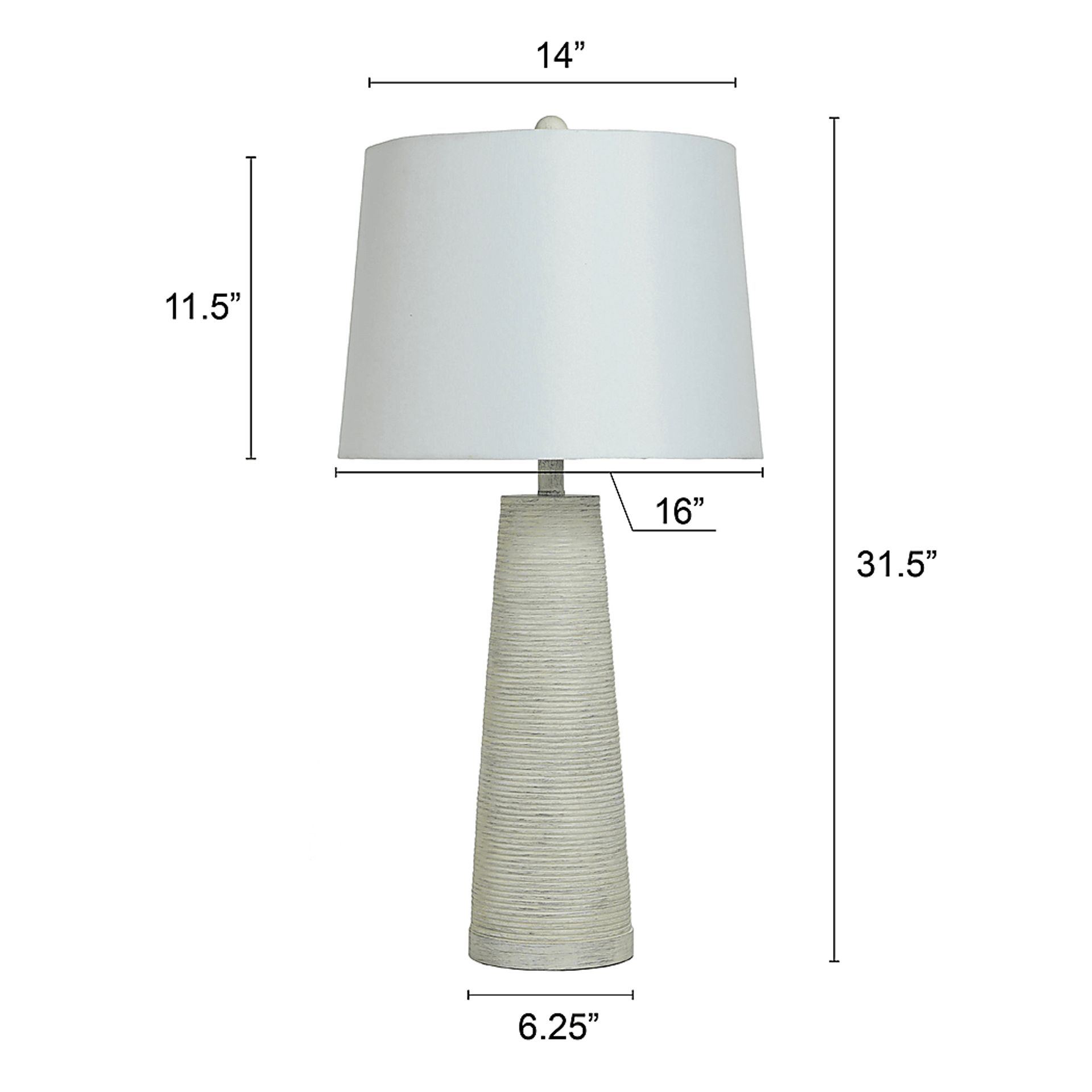 Coswell White Lamp - Image 3