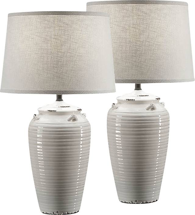 Cotner Way White Lamp, Set of 2 - Thumbnail - Image 1