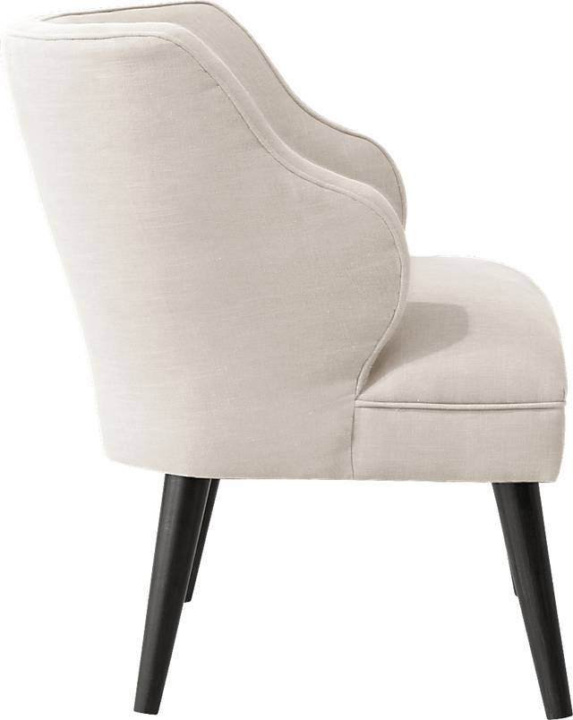 Cottage Charm Ivory Accent Chair - Thumbnail - Image 3