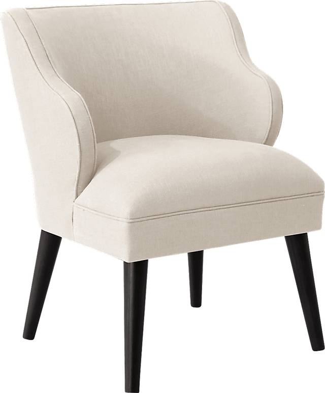Cottage Charm Ivory Accent Chair - Thumbnail - Image 1