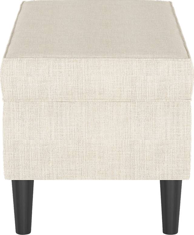 Cottage Charm Ivory Storage Bench - Thumbnail - Image 3