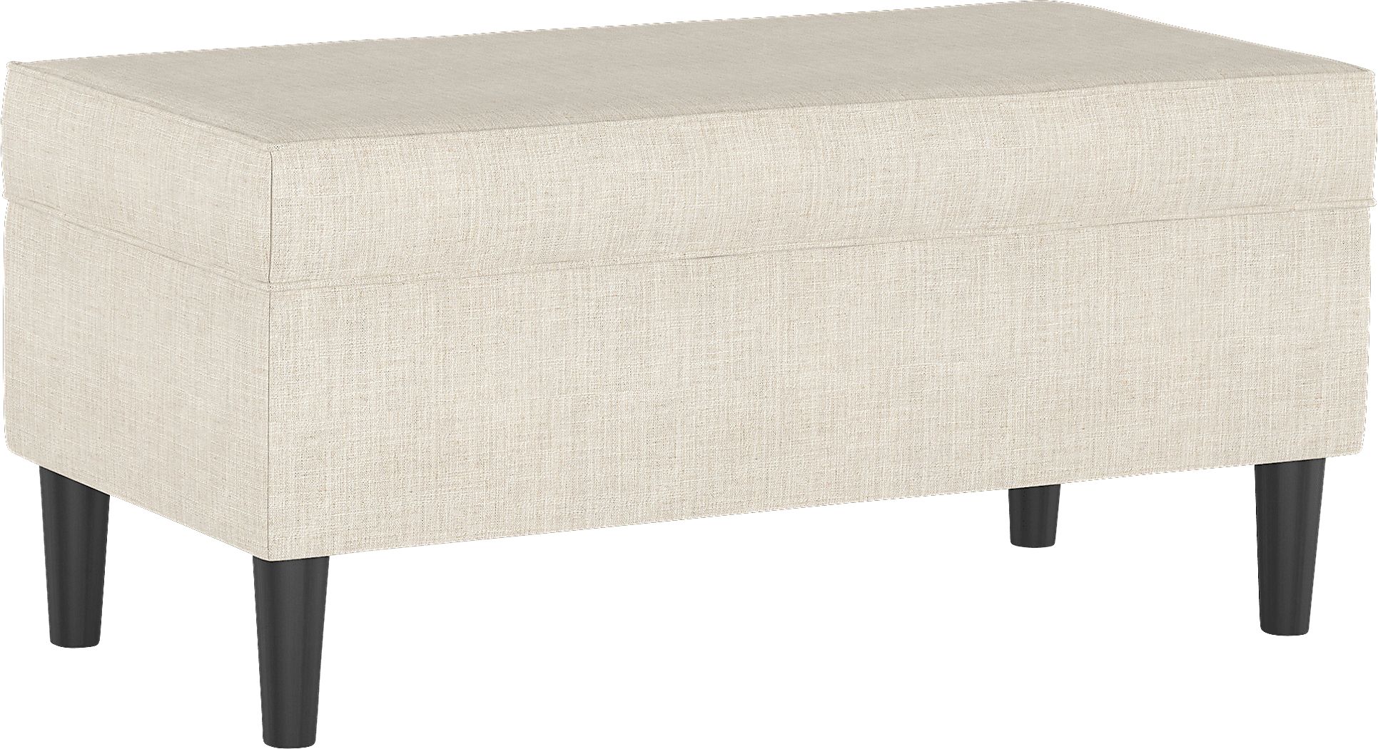 Cottage Charm Ivory Storage Bench