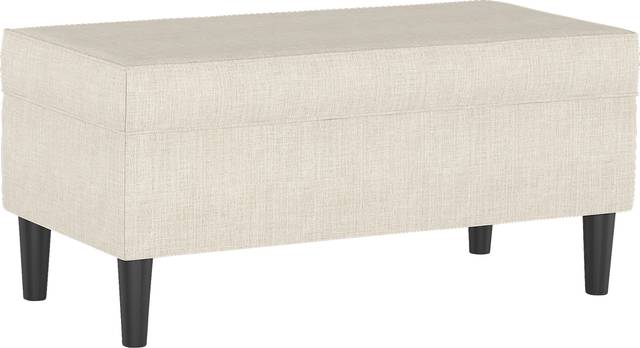 Cottage Charm Ivory Storage Bench - Thumbnail - Image 1