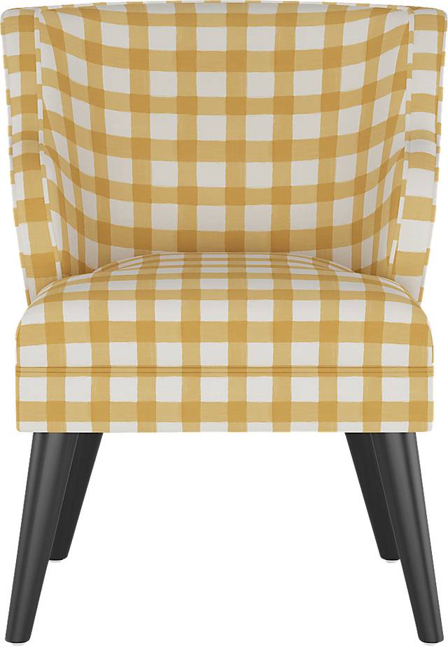 Cottage Charm Yellow Accent Chair - Thumbnail - Image 2