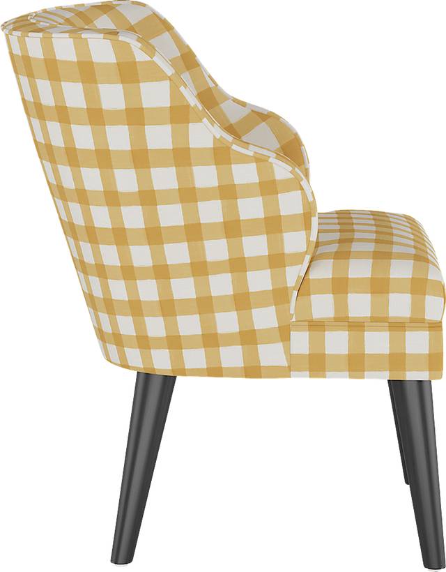 Cottage Charm Yellow Accent Chair - Thumbnail - Image 3