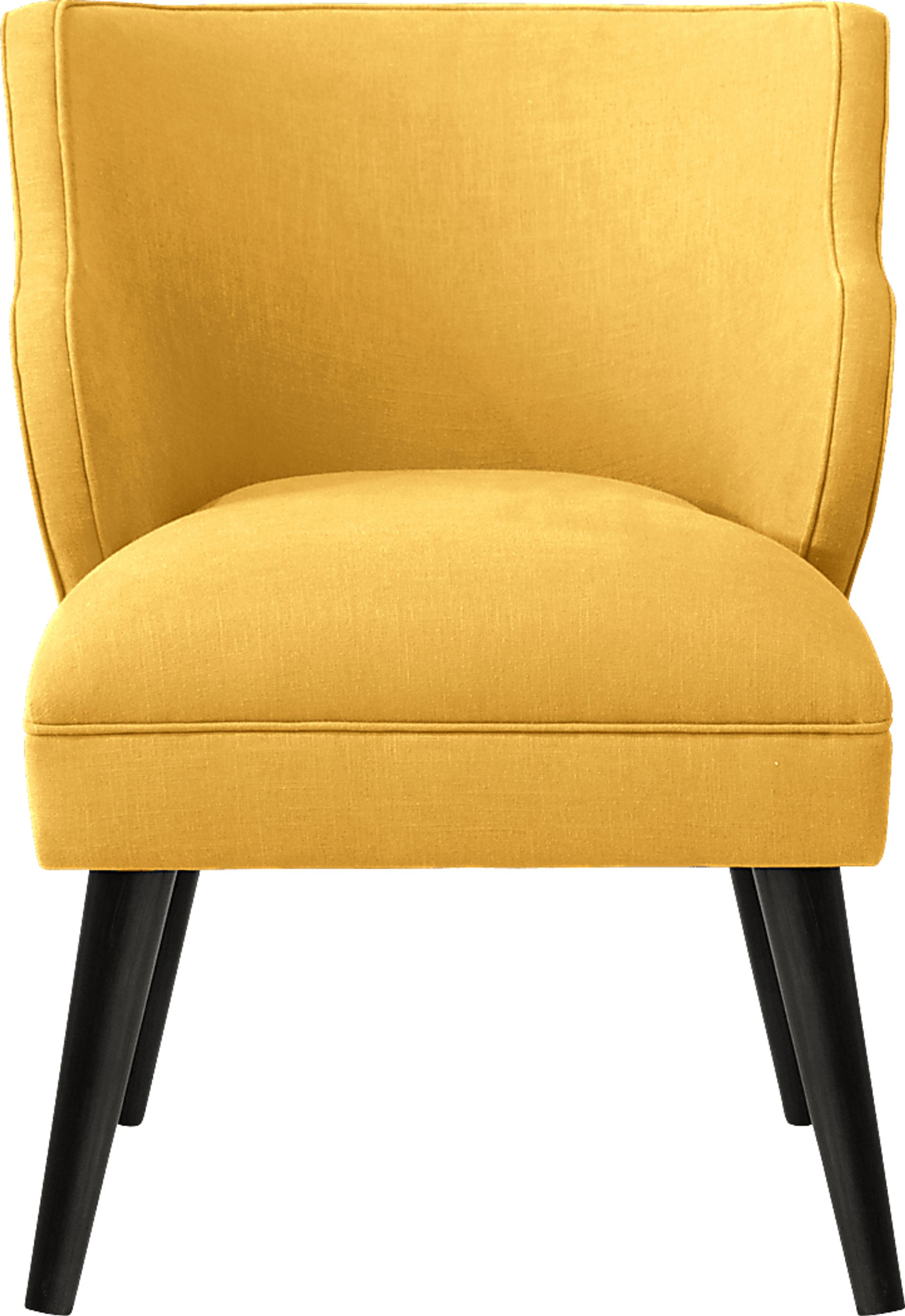 Cottage Charm Yellow Accent Chair - Image 2