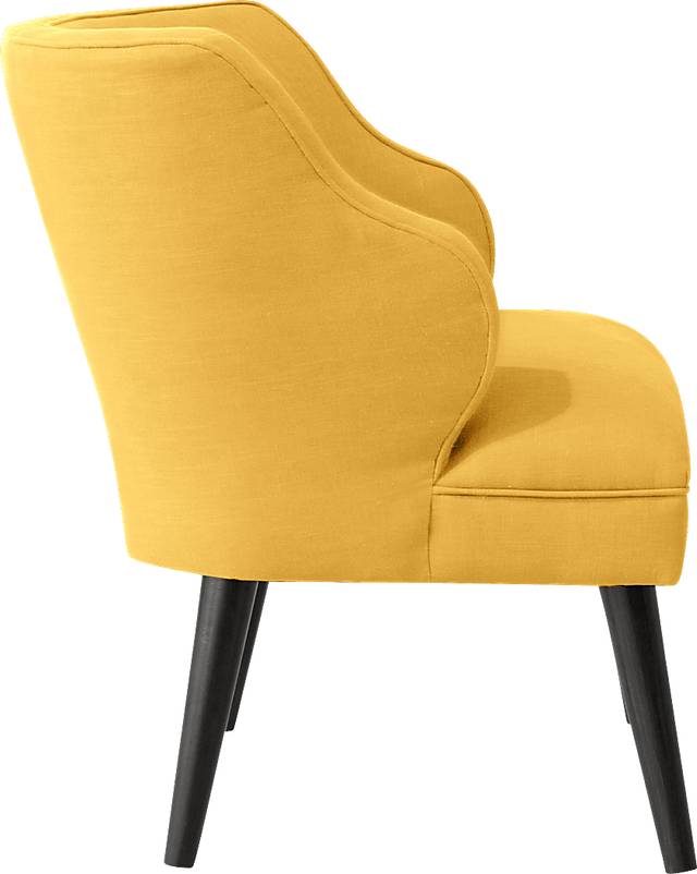 Cottage Charm Yellow Accent Chair - Thumbnail - Image 3