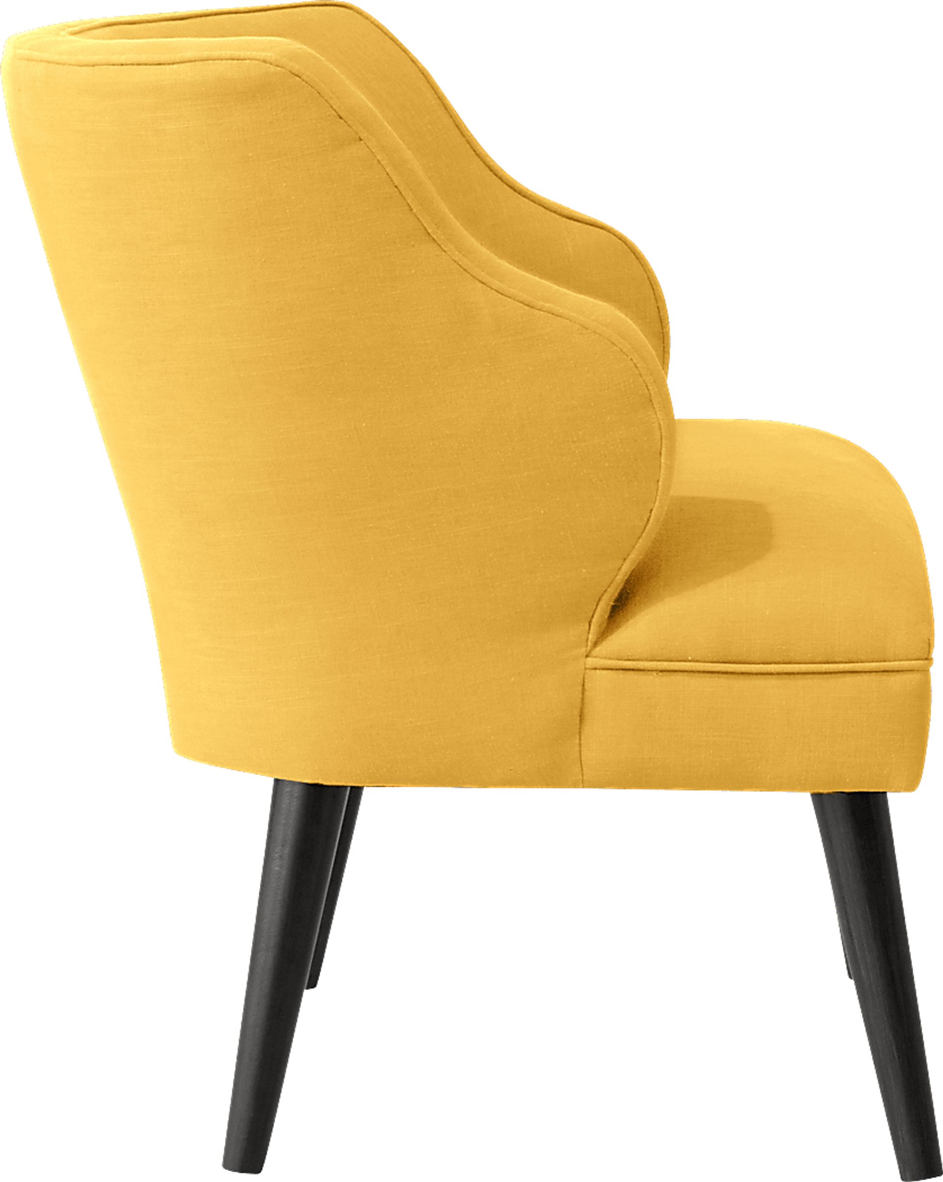Cottage Charm Yellow Accent Chair - Image 3
