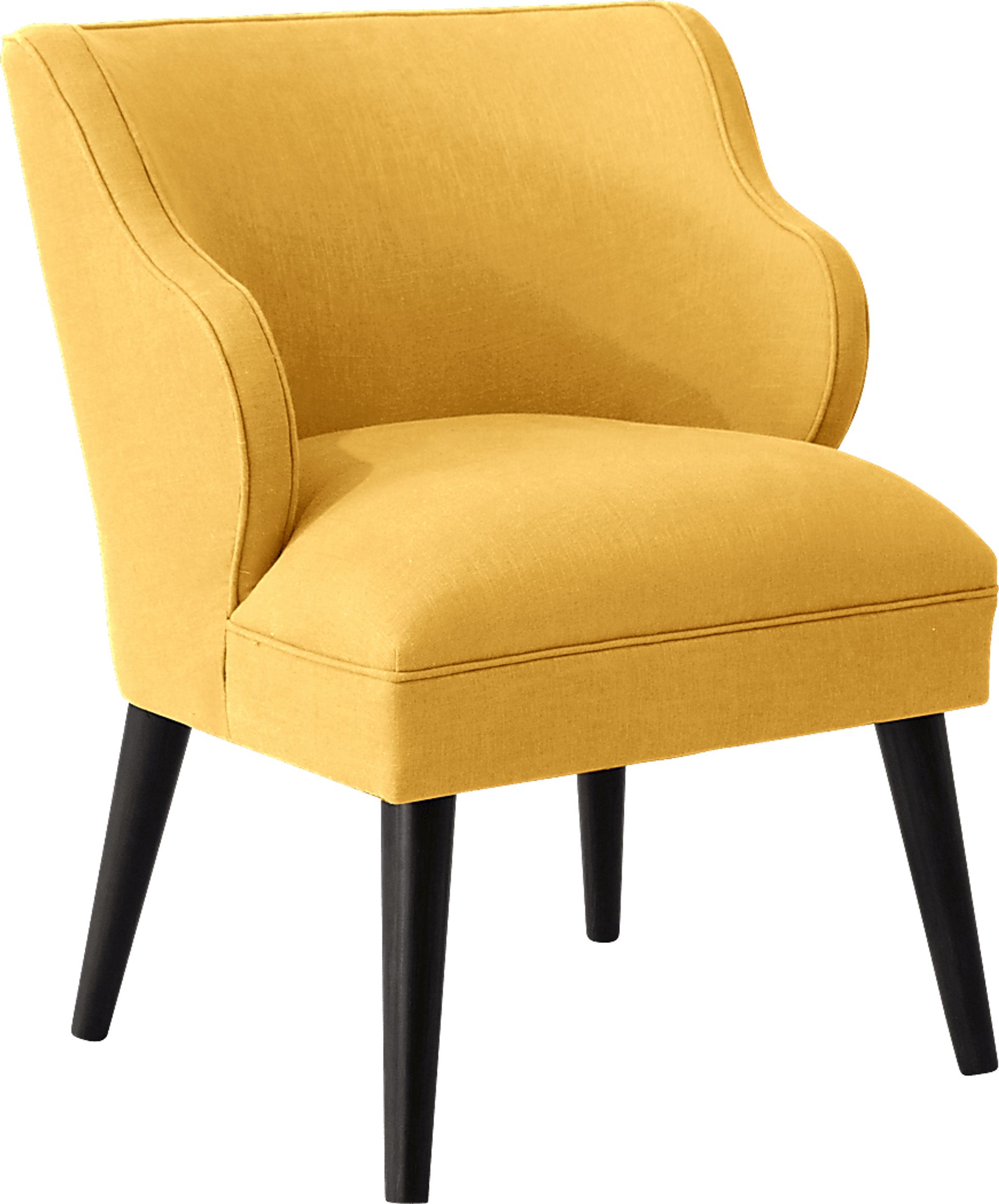 Cottage Charm Yellow Accent Chair - Image 1