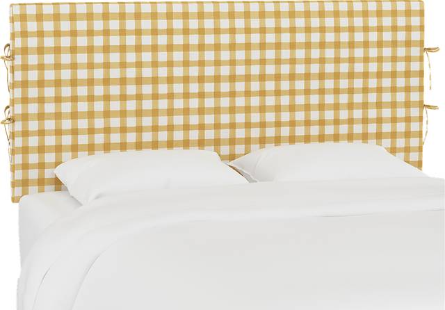 Kids Cottage Charm Yellow Full Upholstered Headboard - Thumbnail - Image 1
