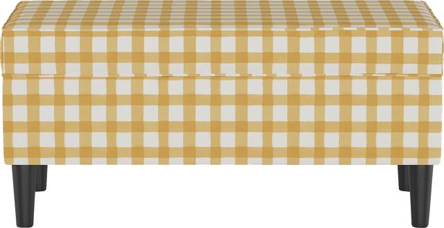 Cottage Charm Yellow Storage Bench - Thumbnail - Image 2