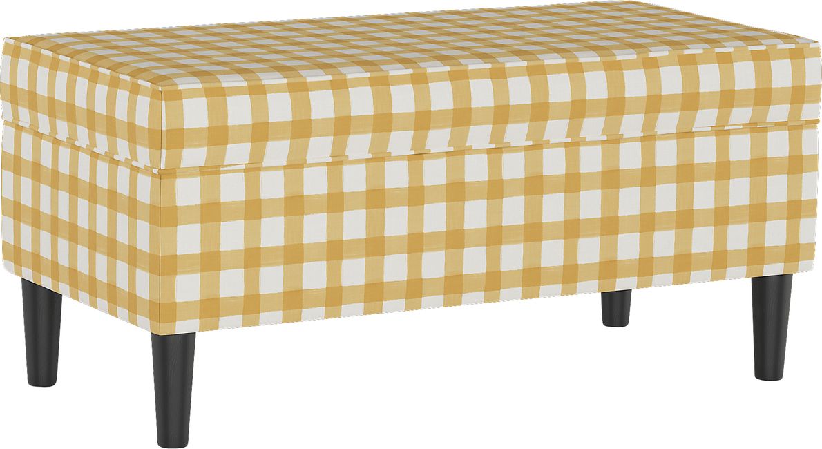 Cottage Charm Yellow Storage Bench Rooms To Go