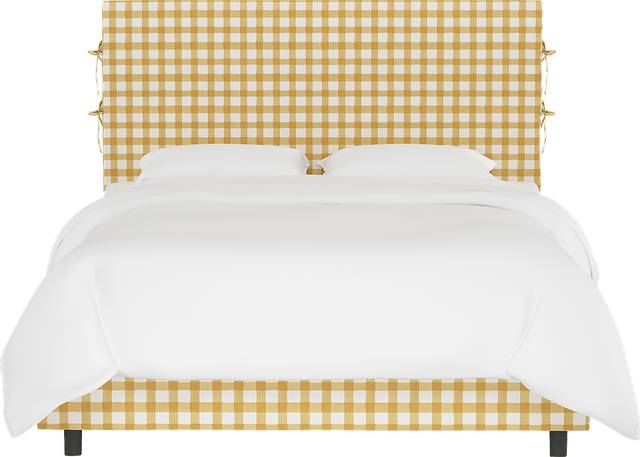 Kids Cottage Charm Yellow Twin Upholstered Bed - Thumbnail - Image 2