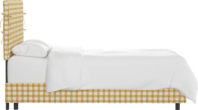 Kids Cottage Charm Yellow Twin Upholstered Bed - Thumbnail - Image 3