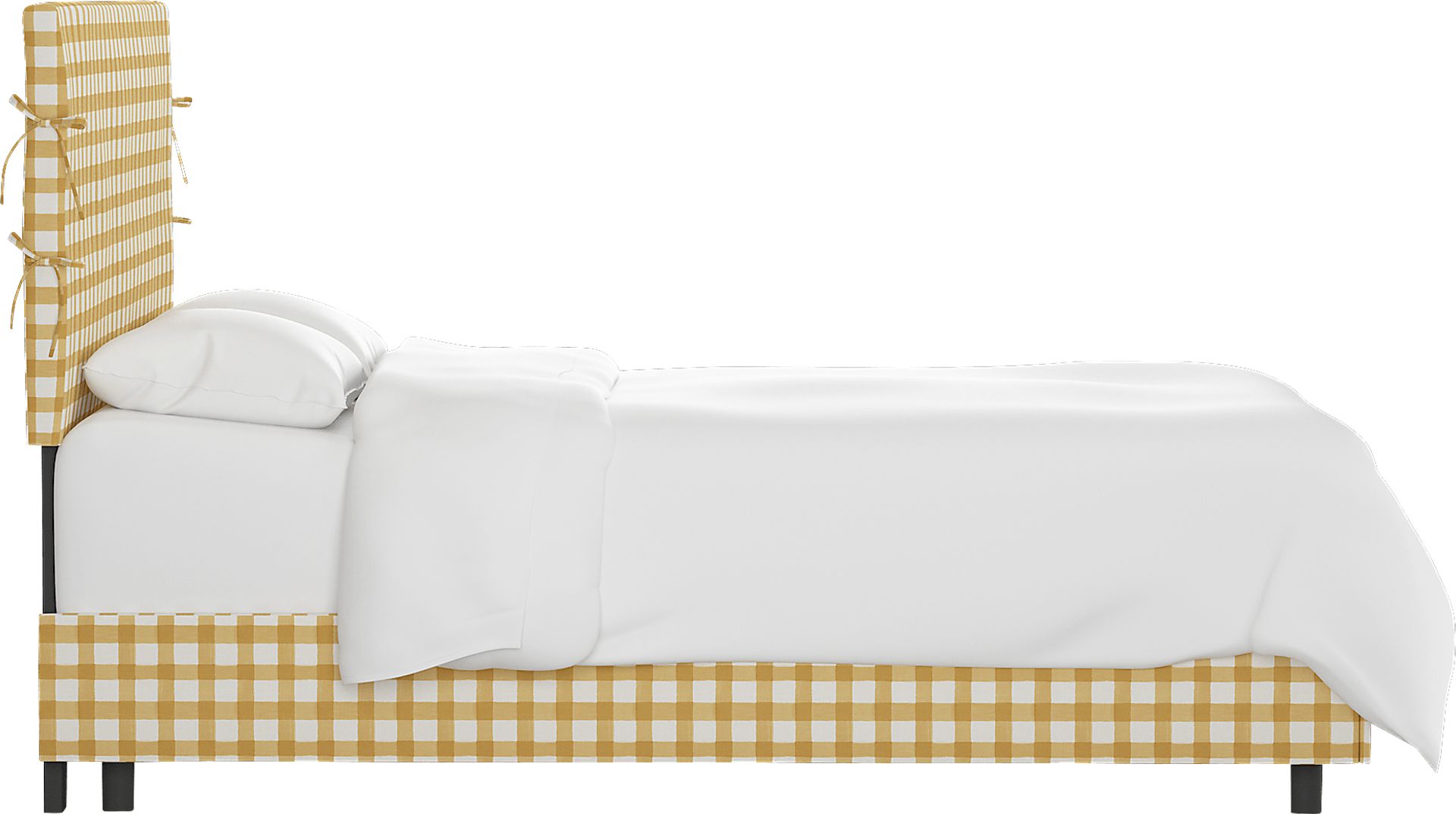 Kids Cottage Charm Yellow Twin Upholstered Bed - Image 3