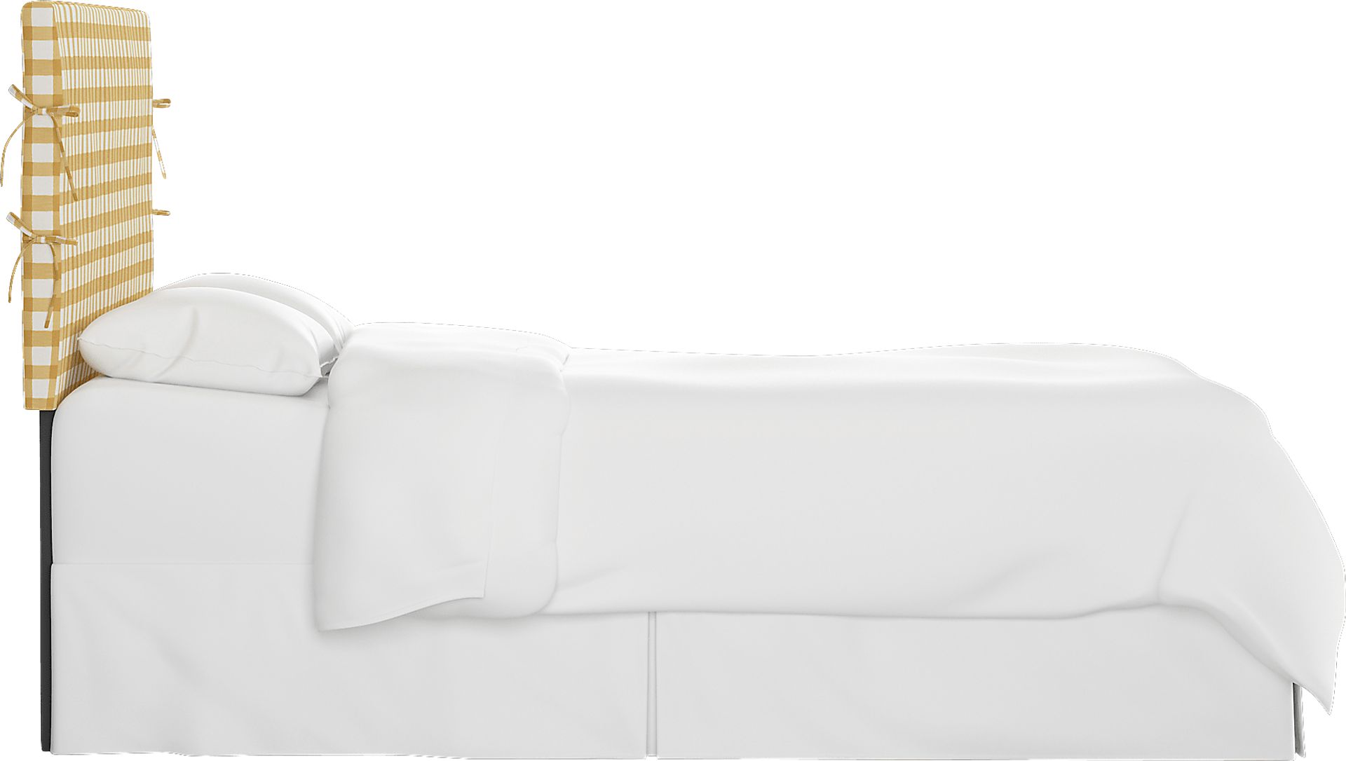 Kids Cottage Charm Yellow Twin Upholstered Headboard - Image 3