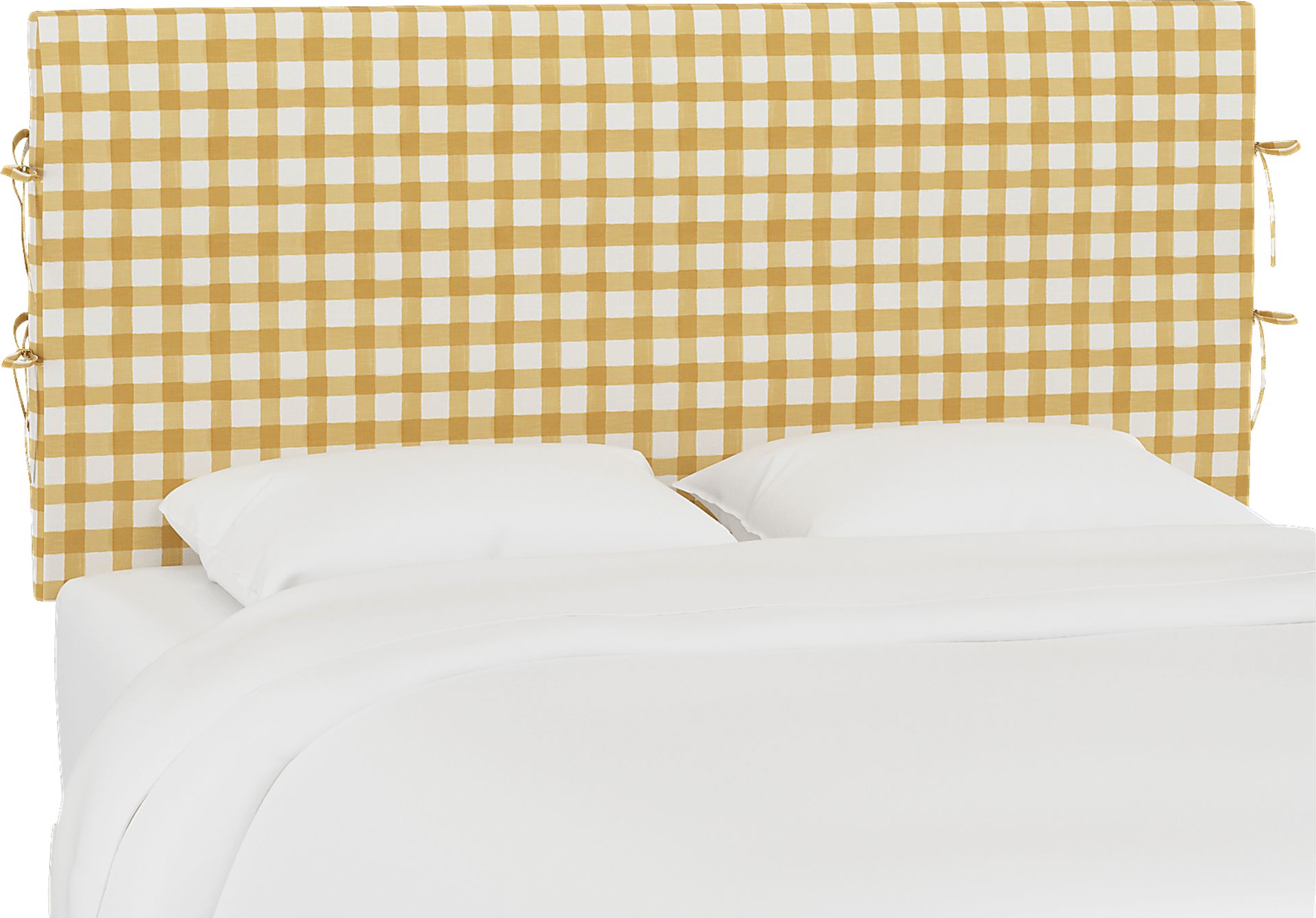 Kids Cottage Charm Yellow Twin Upholstered Headboard - Image 1