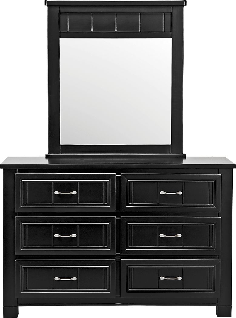 Cottage Colors Black Black,Colors Dresser & Mirror Set | Rooms to Go
