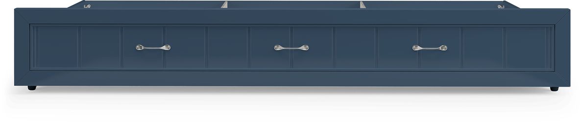 Kids Cottage Colors Navy Twin Storage Trundle