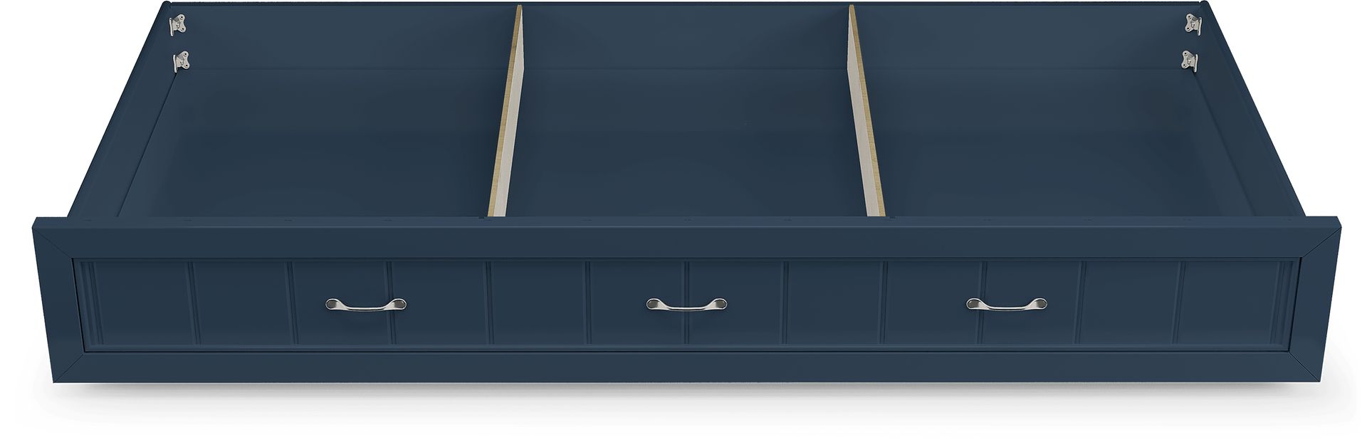 Kids Cottage Colors Navy Twin Storage Trundle - Image 3