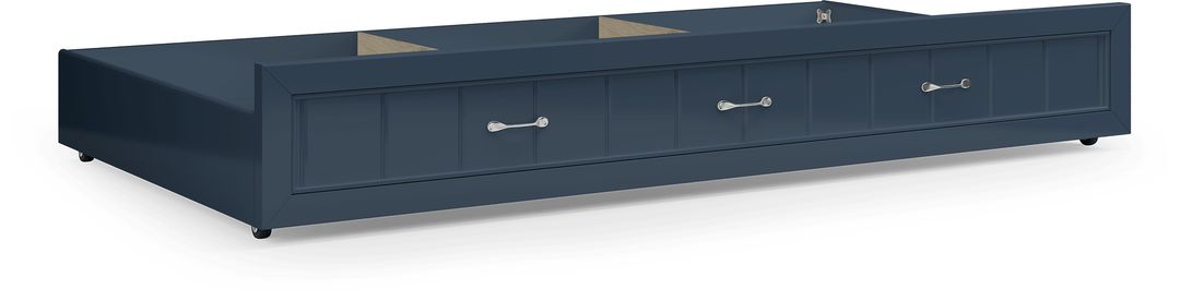 Kids Cottage Colors Navy Twin Storage Trundle