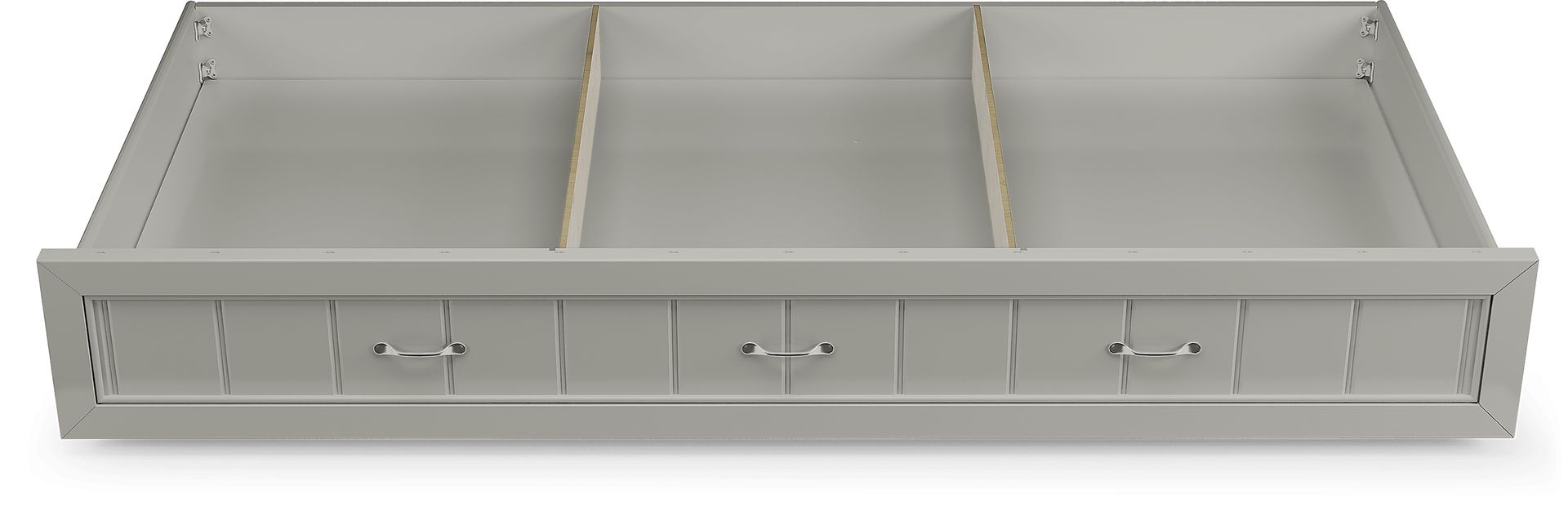 Kids Cottage Colors Gray Twin Storage Trundle - Image 3