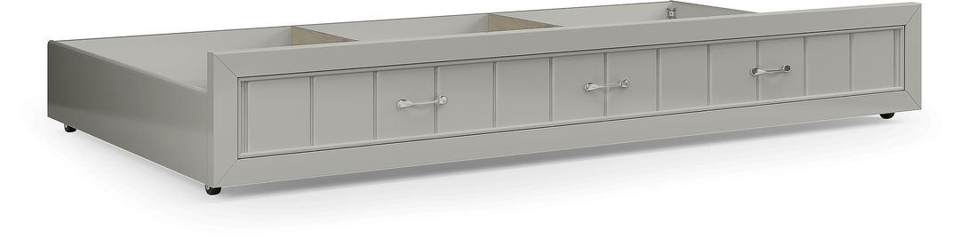 Kids Cottage Colors Gray Twin Storage Trundle