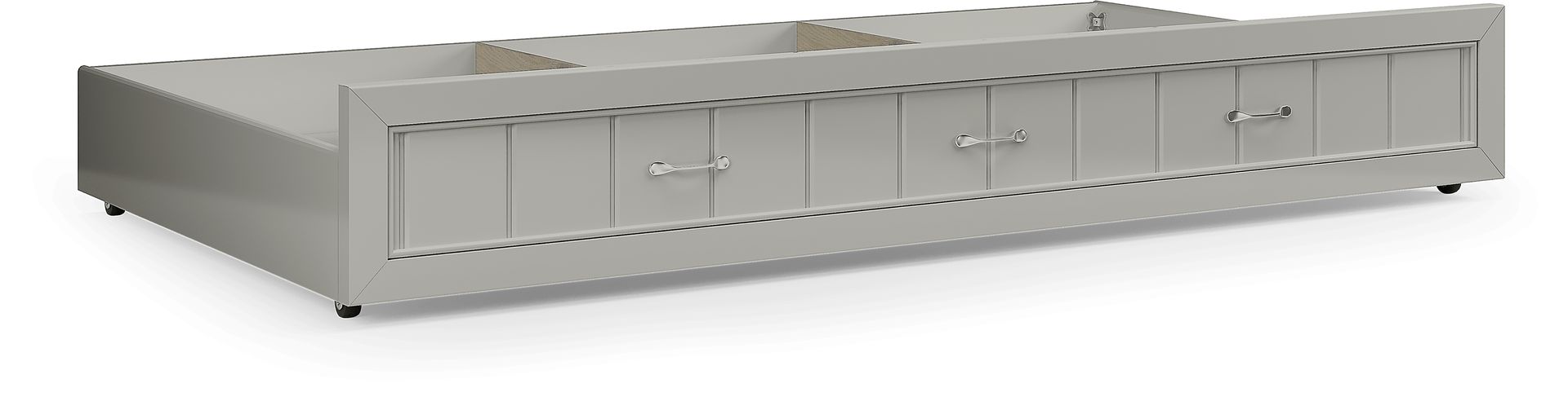 Kids Cottage Colors Gray Twin Storage Trundle - Image 1