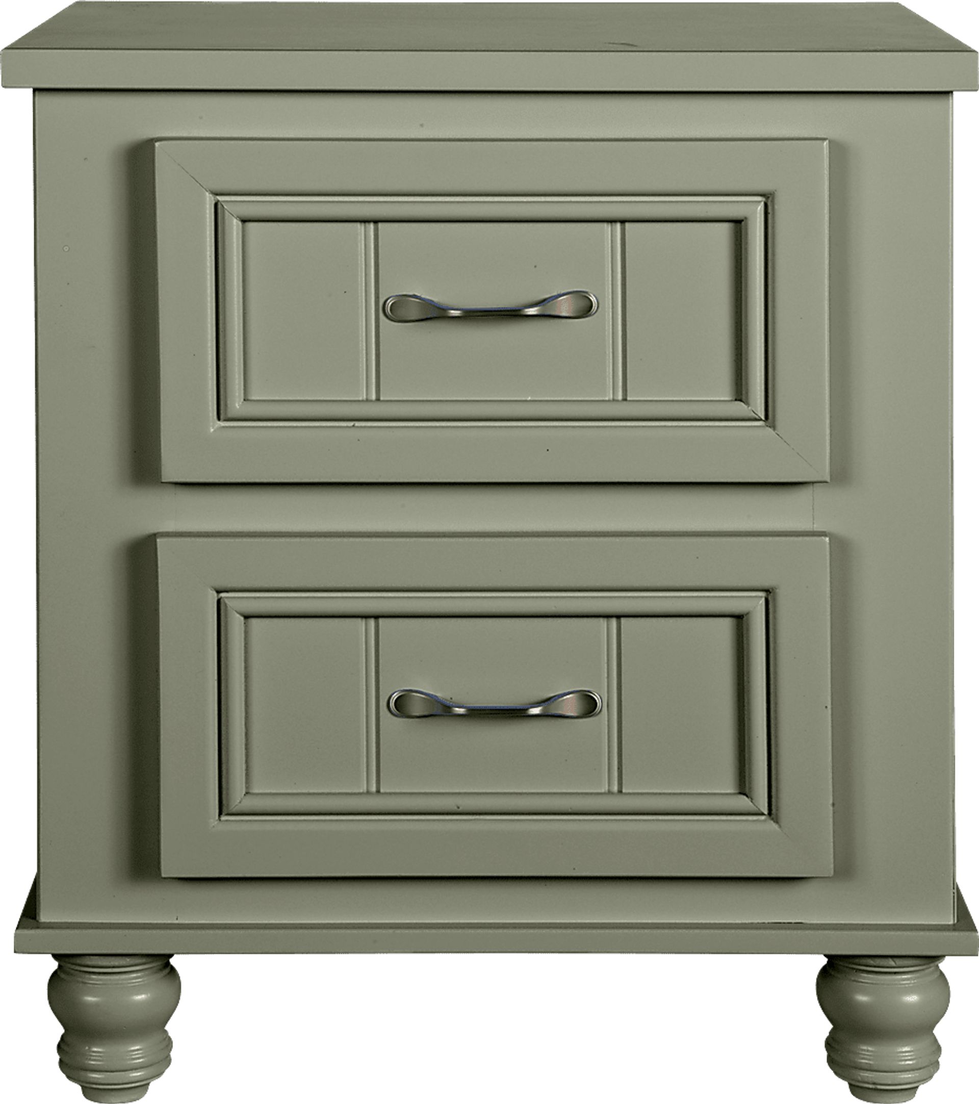 Cottage Colors Green Nightstand - Image 1