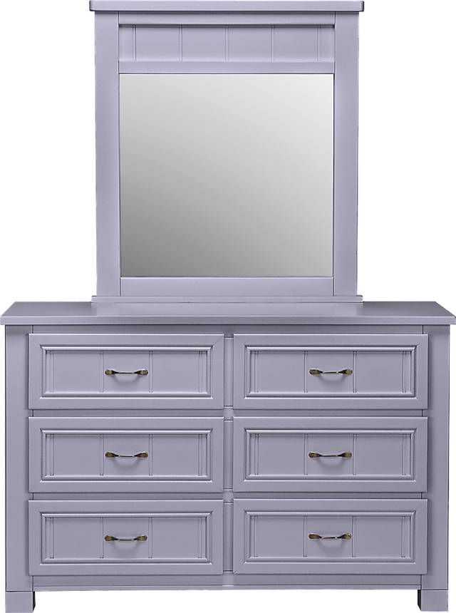 Cottage Colors Lavender Dresser & Mirror Set - Thumbnail - Image 1
