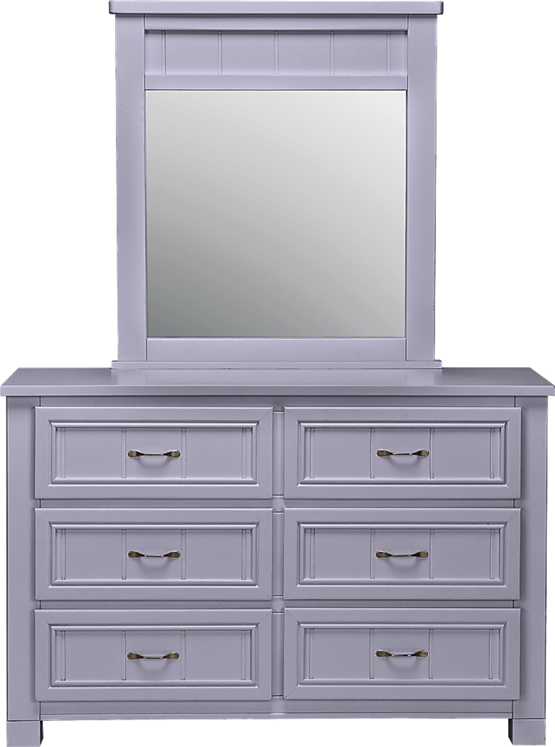 Cottage Colors Lavender Dresser & Mirror Set - Image 1