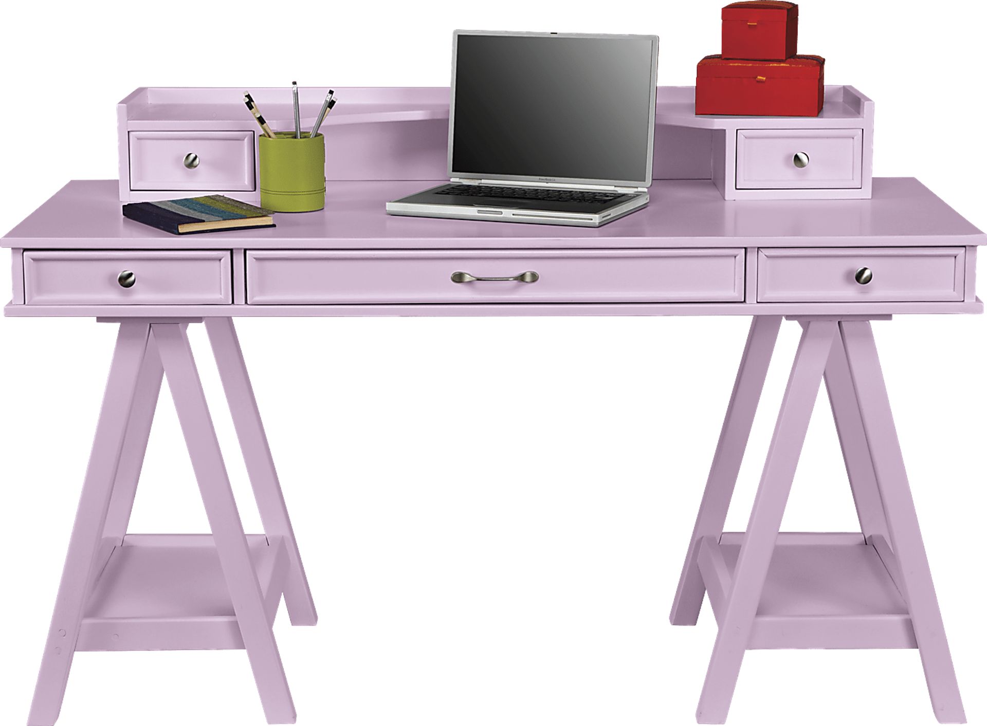 Cottage Colors Lilac Desk & Hutch - Image 1
