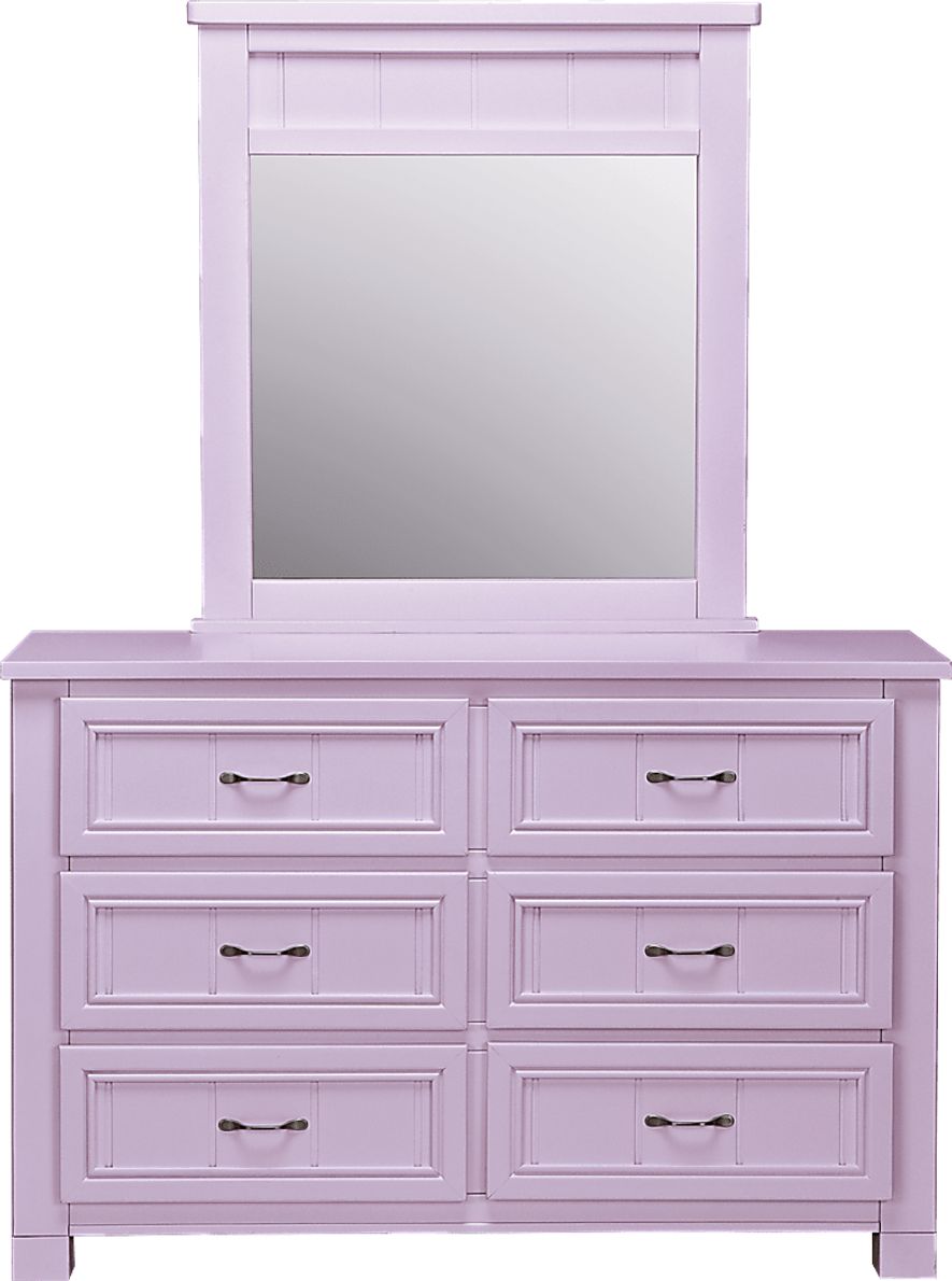 Cottage Colors Lilac Dresser & Mirror Set - Rooms To Go