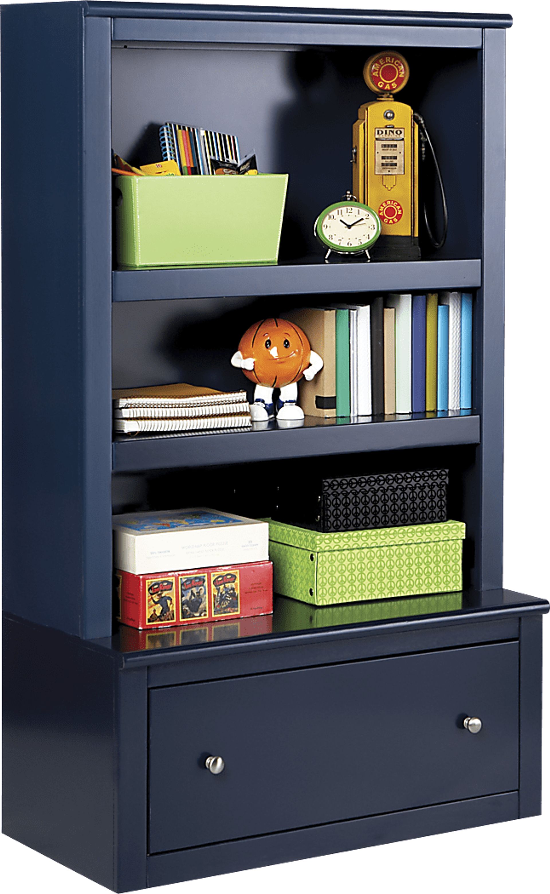 Cottage Colors Midnight Blue Bookcase - Image 1