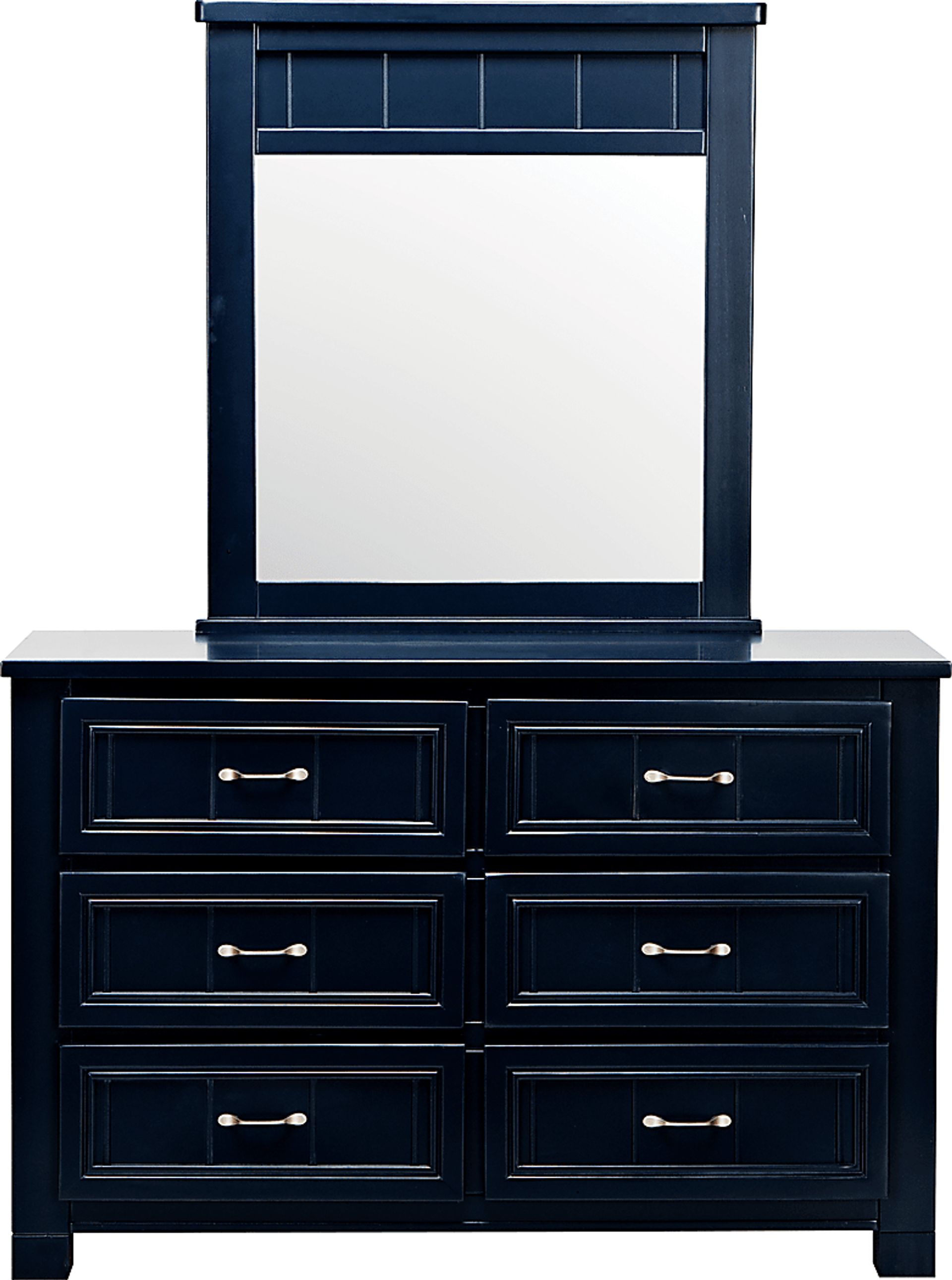 Cottage Colors Midnight Blue Dresser & Mirror Set - Image 1