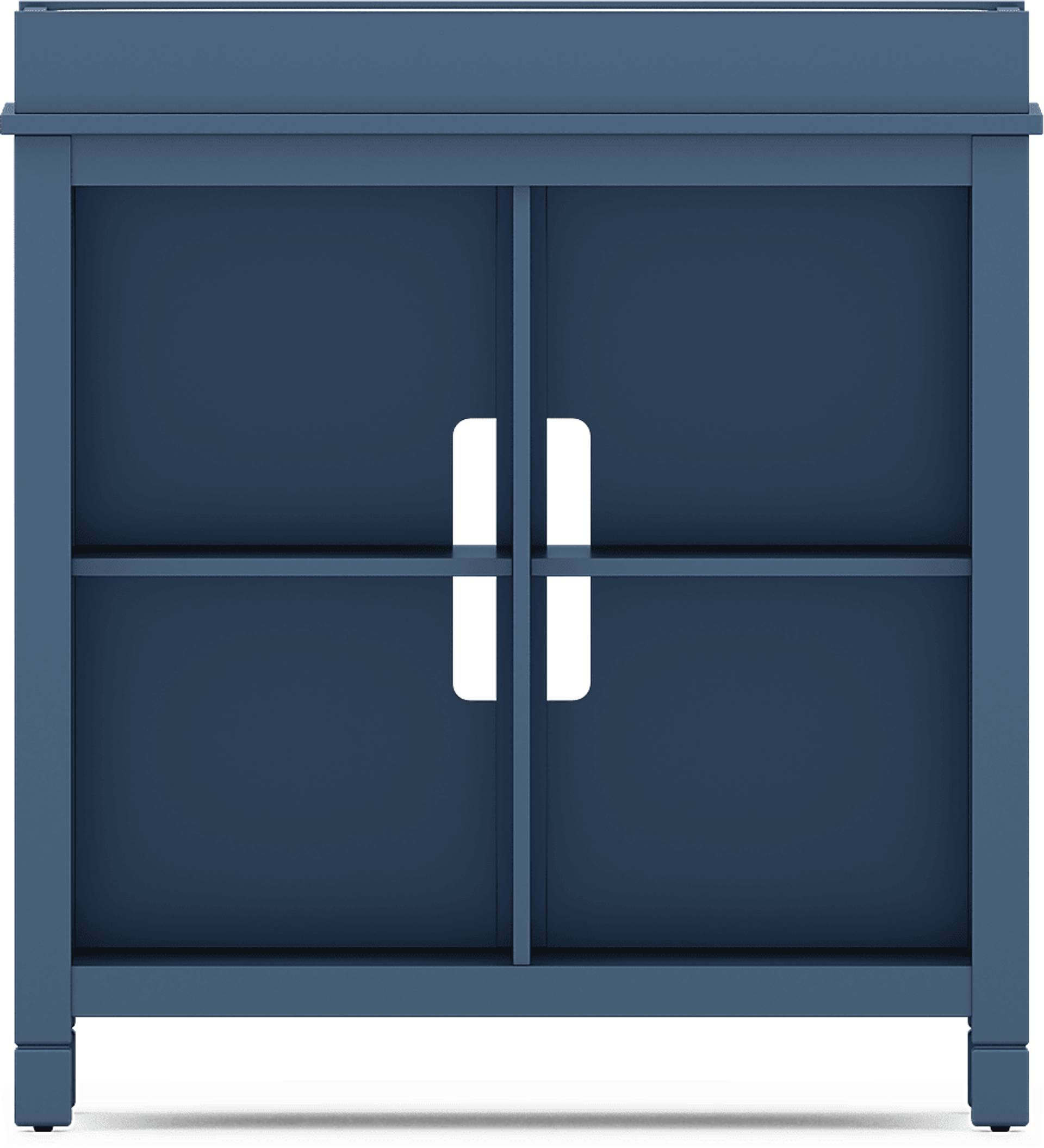 bookcase with changing tray