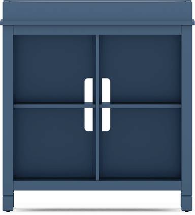 bookcase with changing tray