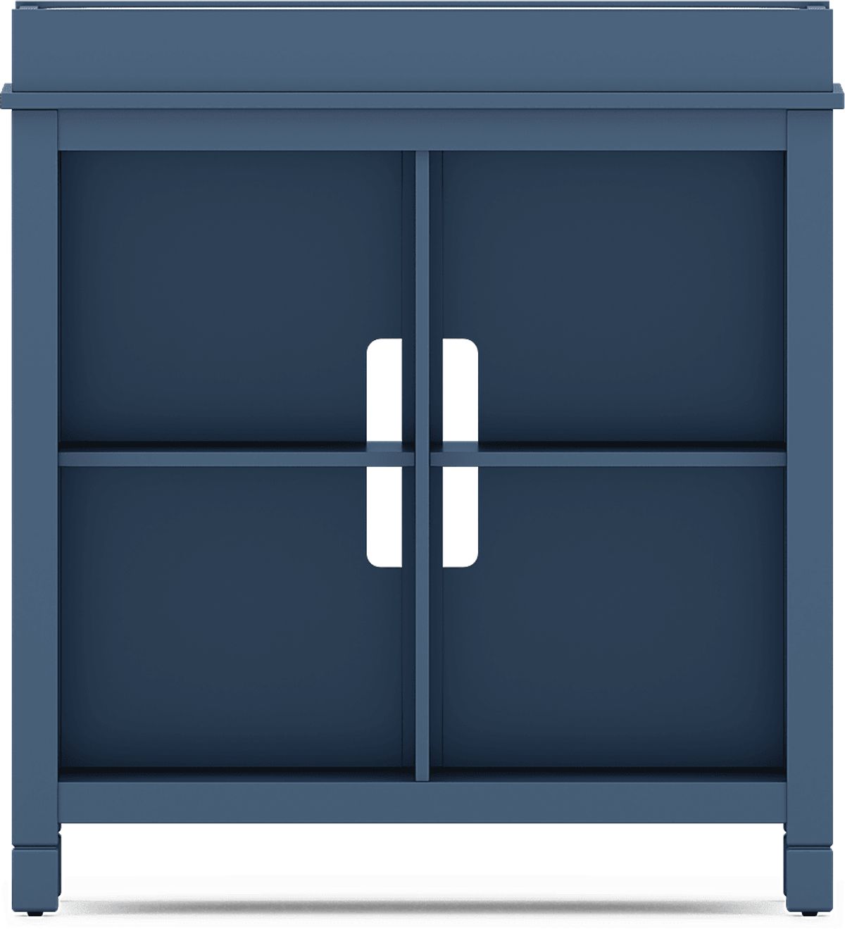 Cottage Colors 2 Pc Navy Bedroom Set With Crib, Bookcase With Changing Tray | Rooms to Go