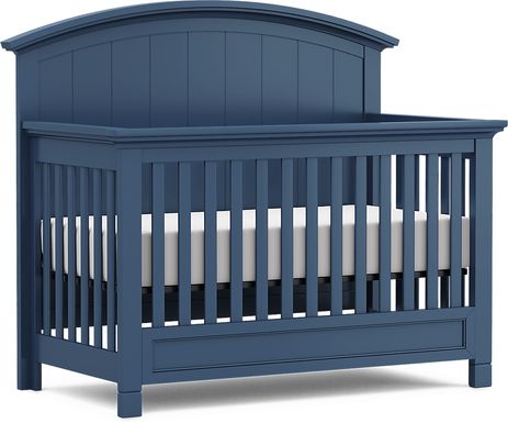 Kids Cottage Colors Navy Convertible Crib