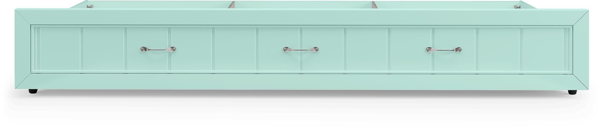 Kids Cottage Colors Turquoise Twin Storage Trundle - Image 2