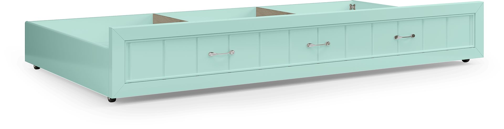 Kids Cottage Colors Turquoise Twin Storage Trundle - Image 1