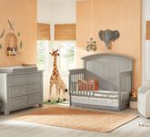 Cottage Colors Whisper Gray 5 Pc Nursery with Toddler Rail