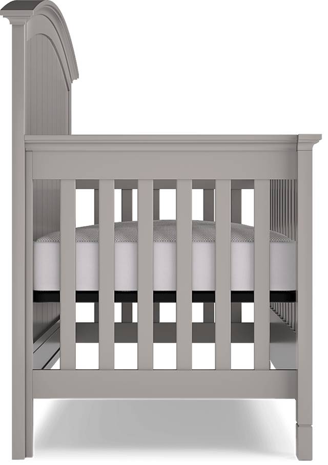 Kids Cottage Colors Gray Nursery with Toddler and Full Conversion Rails - Thumbnail - Image 4