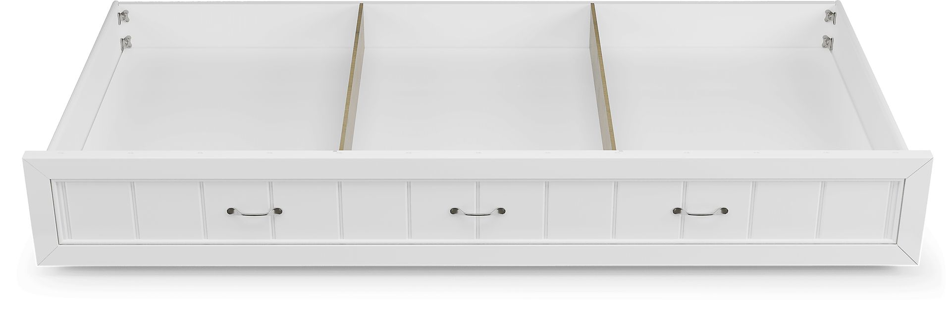 Kids Cottage Colors White Twin Storage Trundle - Image 3