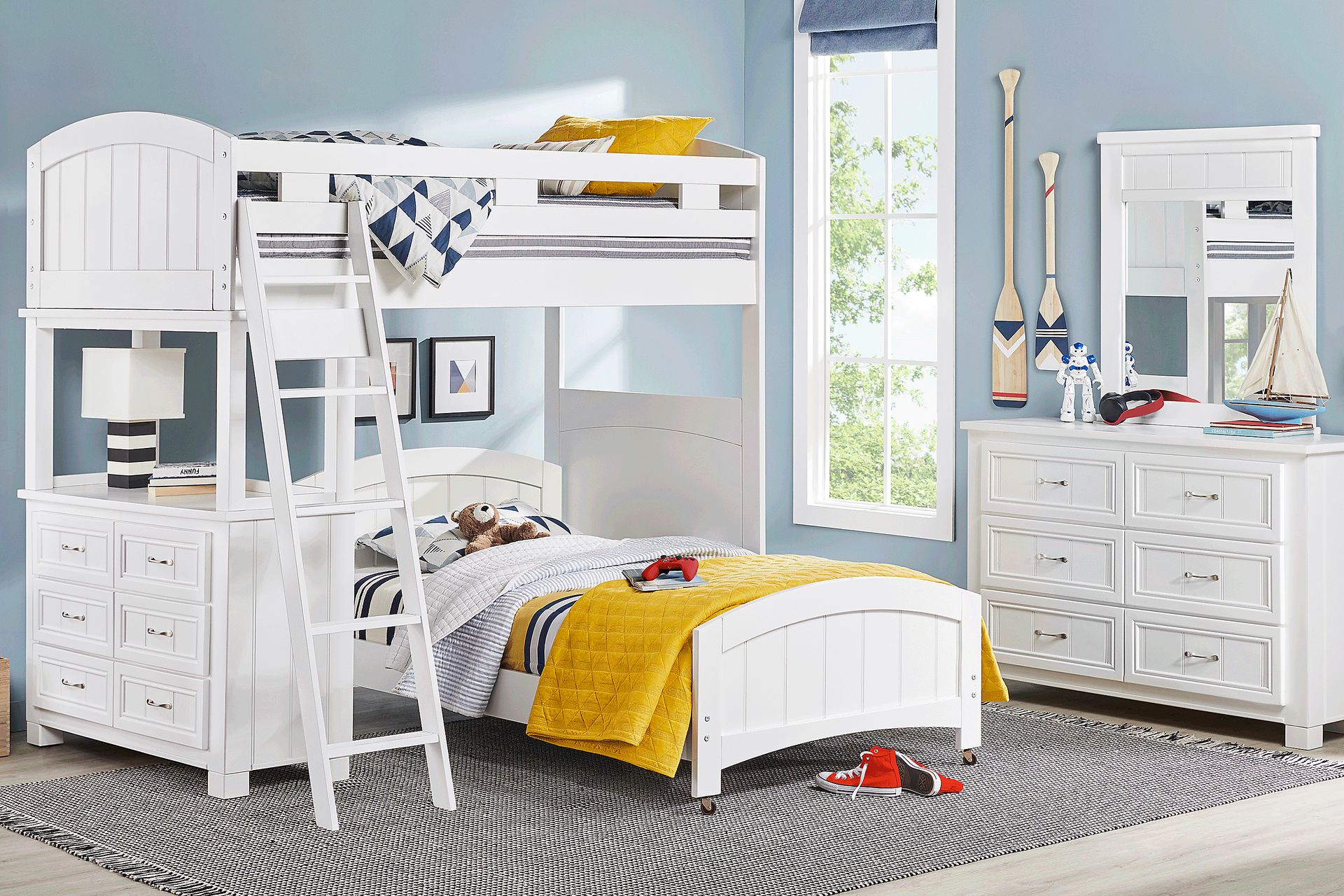 Rooms to go loft bed with desk sale