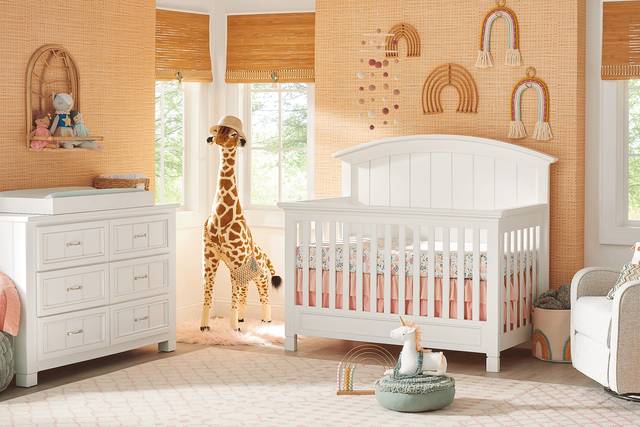 Cottage Colors Willow White 4 Pc Nursery - Thumbnail - Image 1
