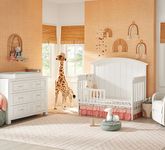 Cottage Colors Willow White 5 Pc Nursery with Toddler Rail