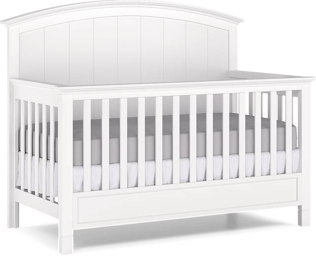 Kids Cottage Colors White Nursery with Toddler and Full Conversion Rails - Thumbnail - Image 6