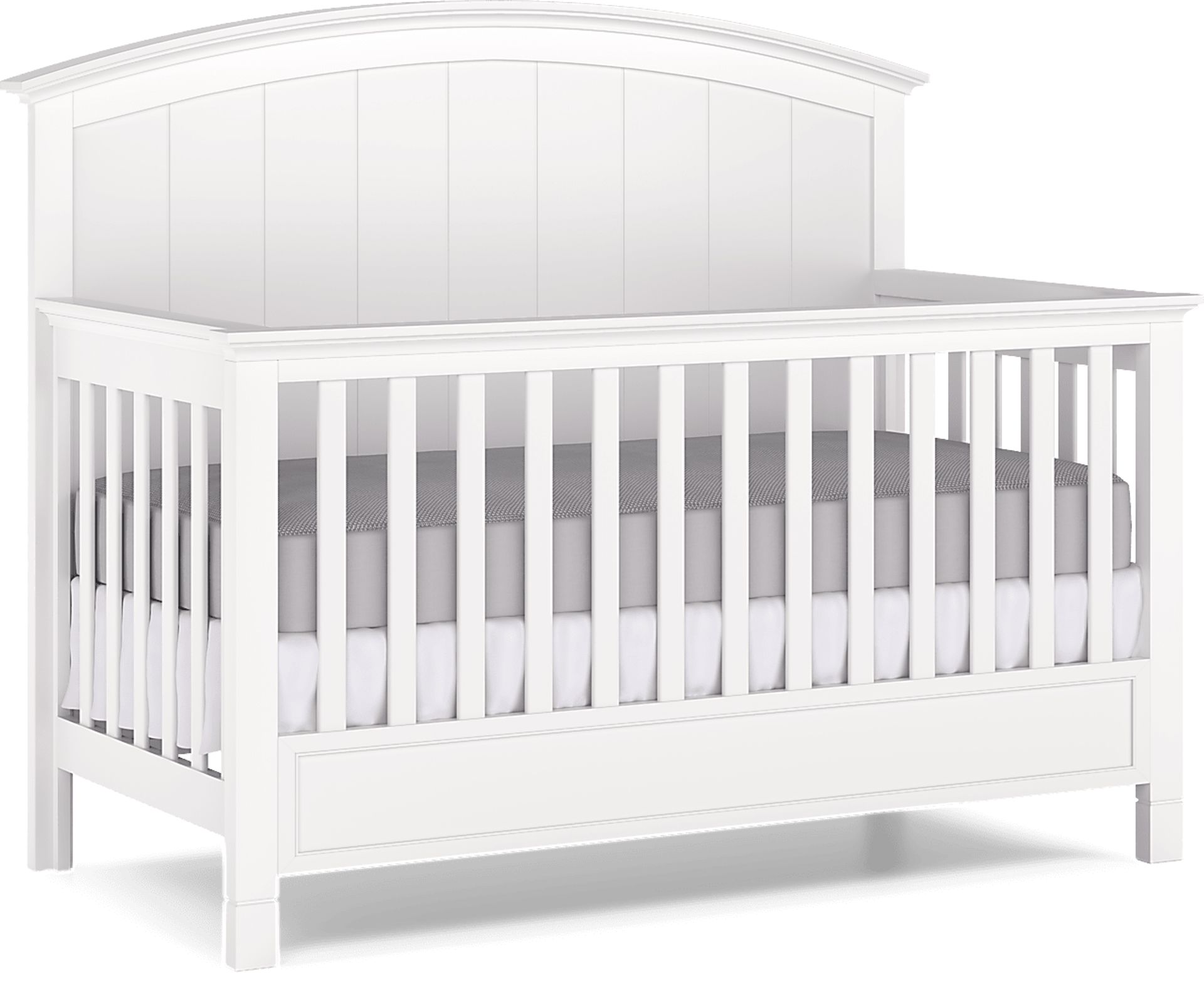 Kids Cottage Colors White Nursery with Toddler Rail - Image 6