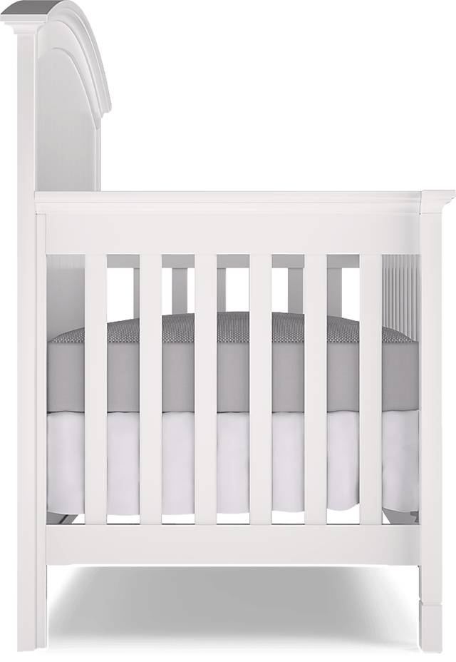 Kids Cottage Colors White Nursery with Toddler and Full Conversion Rails - Thumbnail - Image 7